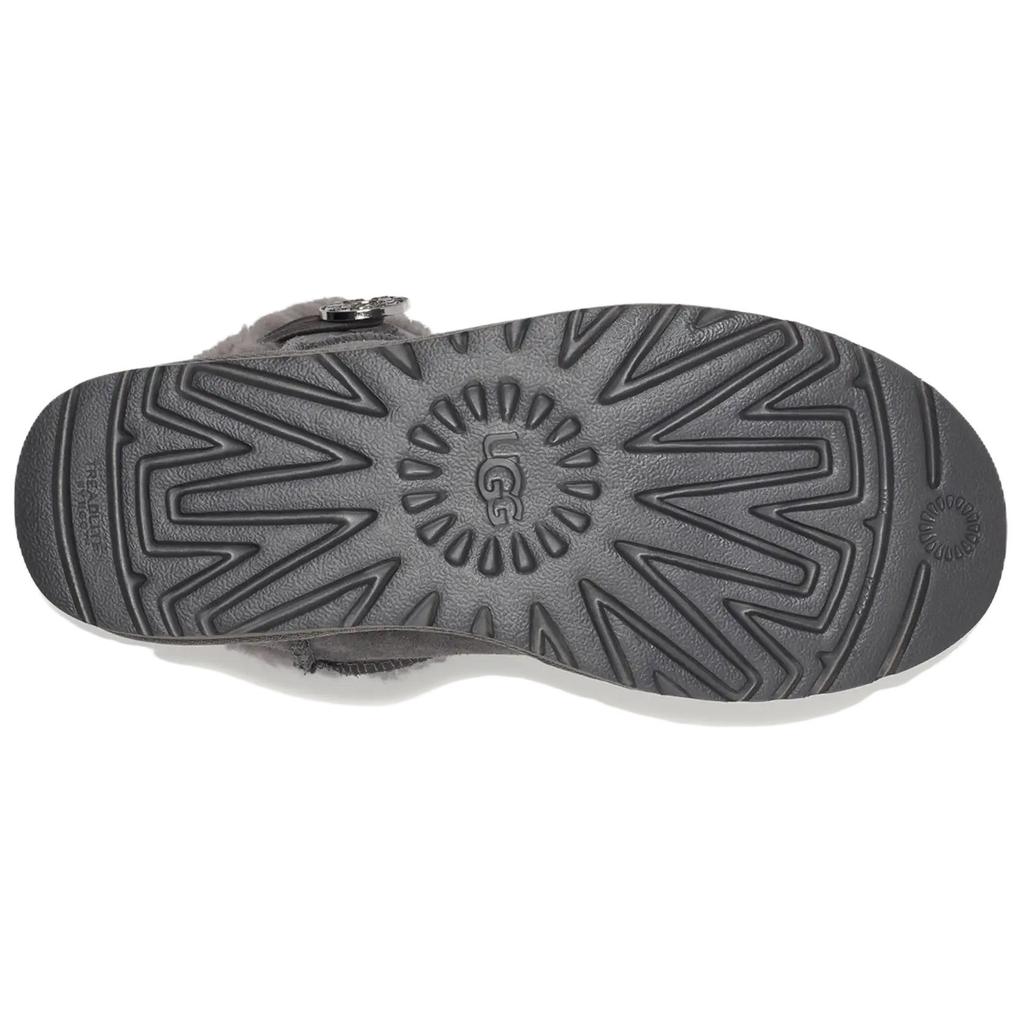 UGG Mini Bailey Button Crystals Short Snow Boots Women boots Charcoal 1138170-CHRC