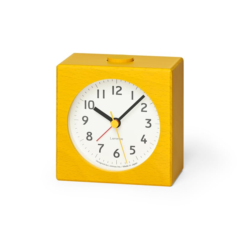 

Lemnos Alarm Clock, Analog, Farbe, Natural Wood Grain, Yellow, PA25-01 YE