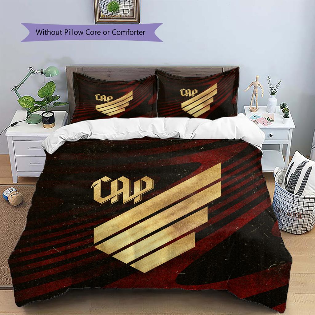 Club Athletico Paranaense Pattern Bedding Home Decoration Birthday Gift (1 * duvet cover + 2 * pillowcase, without core)