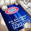 Custom Name Personalized FC Bayern Print Carpet, Versatile Home Decor Rug, for Playroom, Apartment, Balcony, Entryway, Hallway Gift