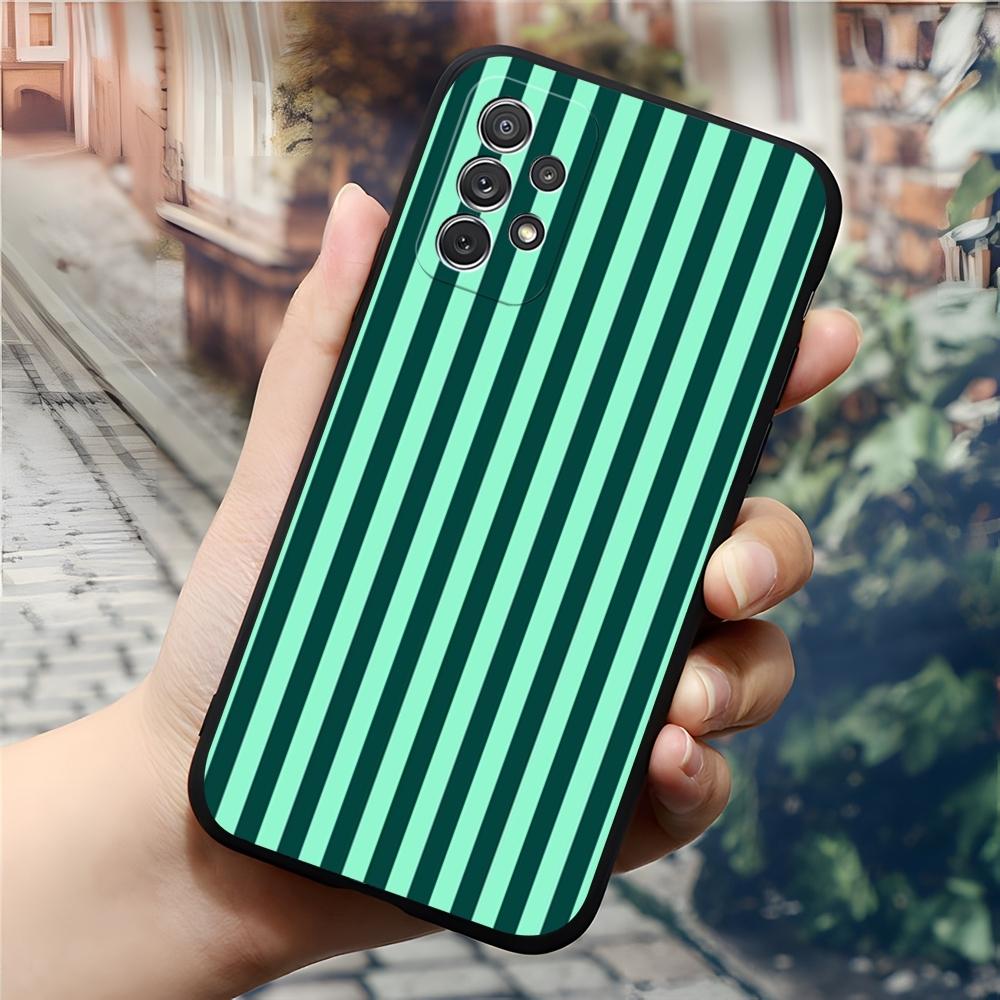 

Роскошный модный полосатый чехол для телефона для Samsung Galaxy S24 S23 S26 S22 S25 S20 A16 S21 Ultra Fe Plus A54 A24 A53 Coque Galaxy S26 Ultra