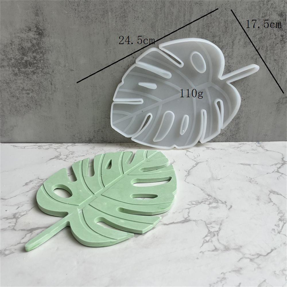 Ginkgo Leaf Storage Tray Mold Leaf-shaped Gypsum Mold Leaf Mirror Storage Box Mold DIY For Gift Giving Home Decor Jewelry Making