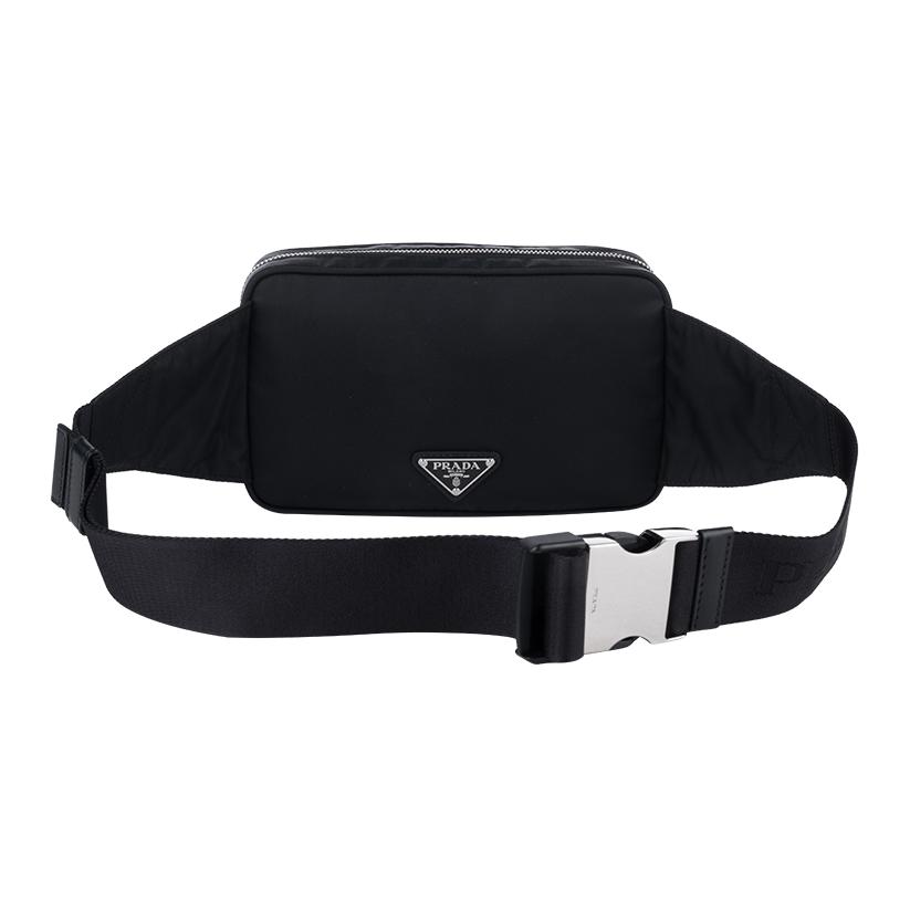 Prada Recycelte Bauchtasche Nylon Unisex Bauchtasche Schwarz 2VL977_2D0P_F0002_V_WTO