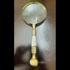 Vintage Lupe mit Messing massiv mit Perlmuttgriff 4 Zoll