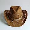 Summer Hand Woven Straw Hat for Women Shell Decoration Holiday Beach Sun Hat Chapeu Panama Feminino