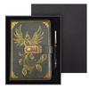 Set Regalo Quaderno Password A5 - Registro Riunioni d'Affari d'Ufficio & Diario Vintage con Logo Personalizzabile.