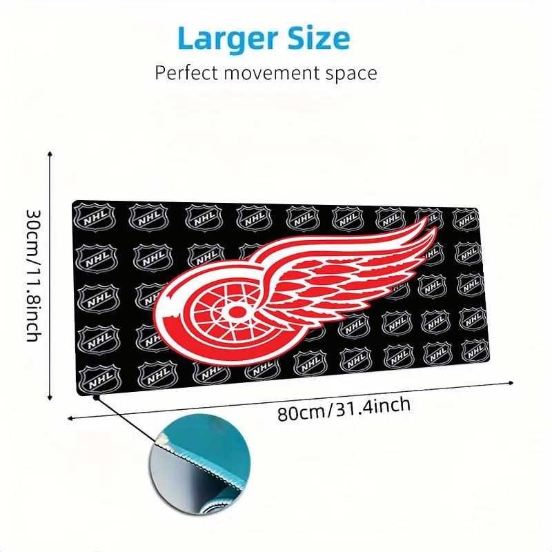 Detroit Red Wings Color Mouse Pad Large Gaming Table Cushion Non-slip Laptop Tablet Big Mousepad XXL Mat Mini PC Playmat With Lock Edge