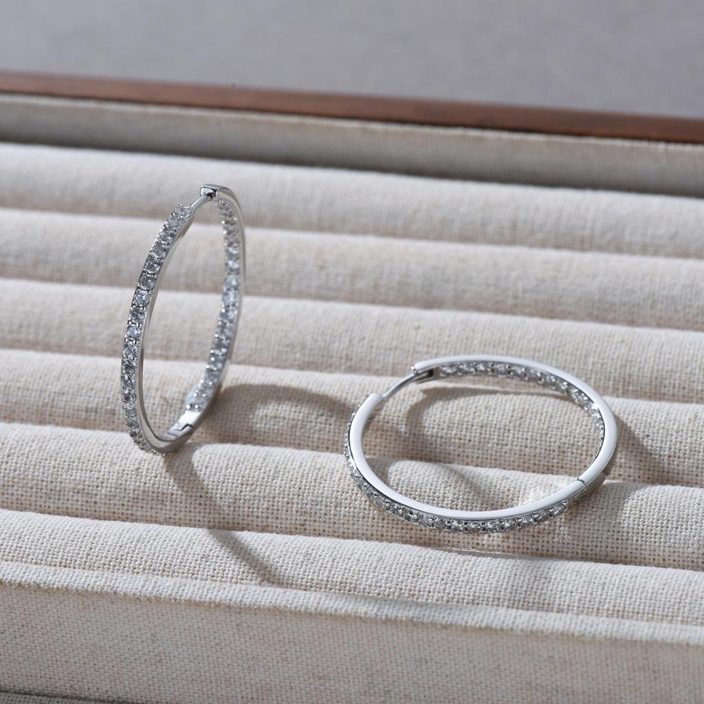 European & American High-End Metal Zirconia Ear Cuff: Stylish, Luxury, and Simple Earrings