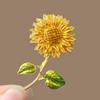 Sunflower Brooch - High-end, Exclusive, Small-scale, Feminine Garden-style, Premium Female Pin