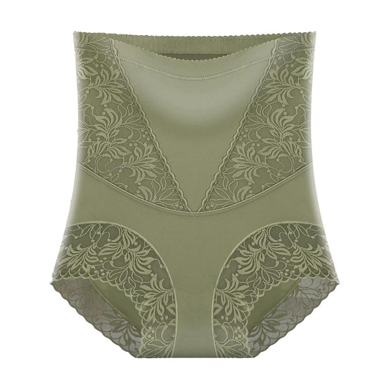 Women's Lace High-waisted Tummy-control Panties Postpartum Tummy Tuck Panties Shaping Underwear