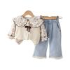 Kids Casual Long-Sleeve Set, Comfortable Daily Wear Outfits