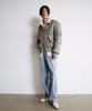 Dustywhite Grey Padded Bomber Jacket