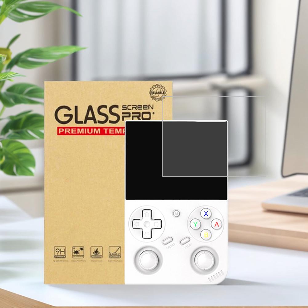 2Pcs Tempered Glass Anti-scratch Protective Film Tempered Screen Film for Anbernic RG35XX Pro Handheld Game Console