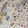 Cartoon Embossed Cute Embroidery Puppy, Kitten, Little Bear, Ballet Style Nail Stickers