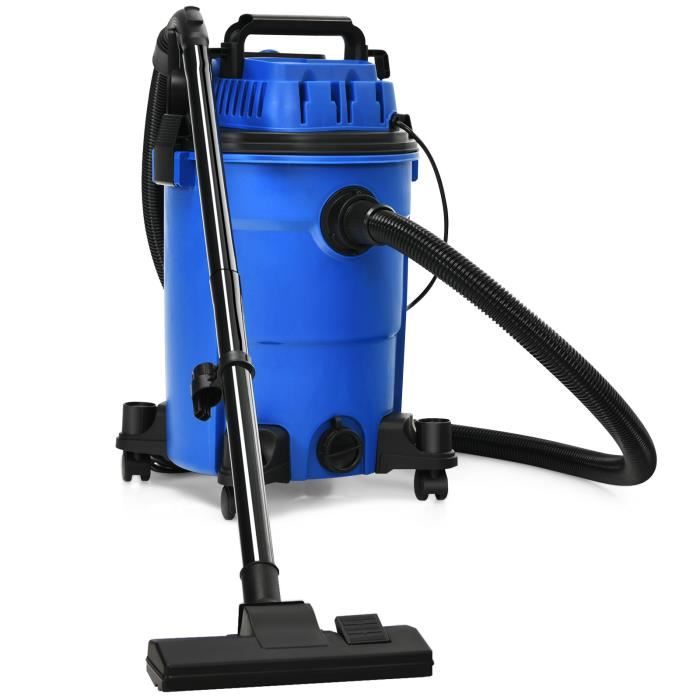 DREAMADE Vacuum cleaner wet and dry Portable 25L 1200W with Cover and 4 Brushes Cleaning, for Sofa Floor Carpet Car,Blue