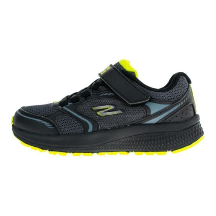 (GS) Skechers Go Run Shoes Black Green Kids 405009L-BCCL EU 32