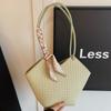 PU Leather Bags for Women Handmade Knitting Bags Handwoven Female Bags Shoulder Bags Luxury Brand Fashion New
