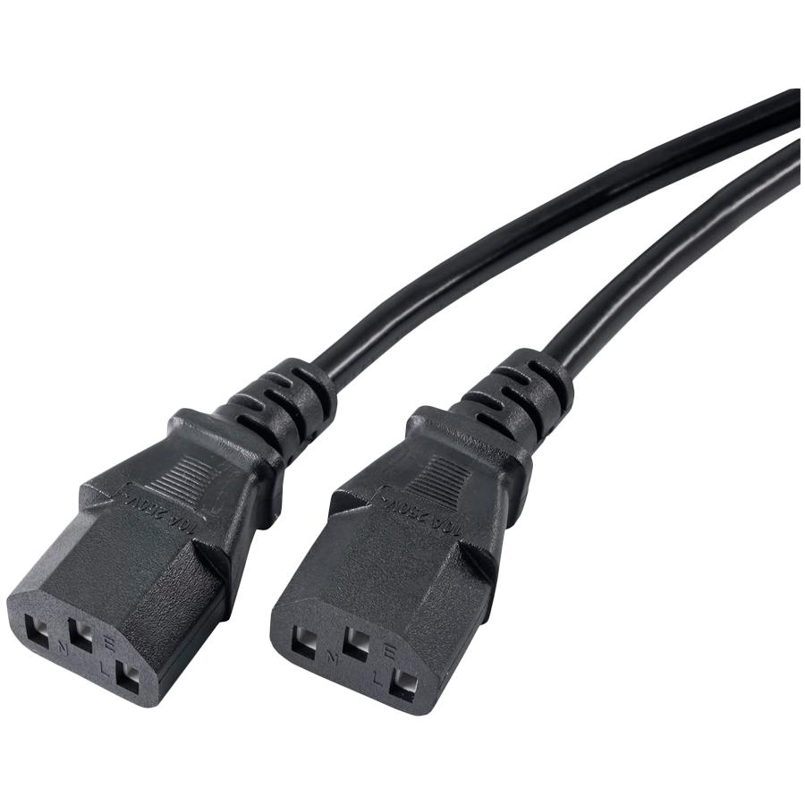 AKYGA Power Cable ''Y'' AK-PC-04A Splitter CCA CEE 7/7 / 2x IEC C13 1.8 M