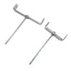 2Pcs Adjustable Gutter Extension Bracket Outdoor Rain Gutter Stake Extension Support RustProof Anchors For Pipe Support
