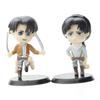 Anime Attack On Titan Figure Q Version Eren Jager Mikasa Ackerman Armin Arlert Erwin Smith Levi Pvc Action Figure Car Decoration