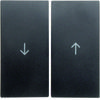 Keys with "arrow" Symbol Print for Roller Shutter Switches, Anthracite
