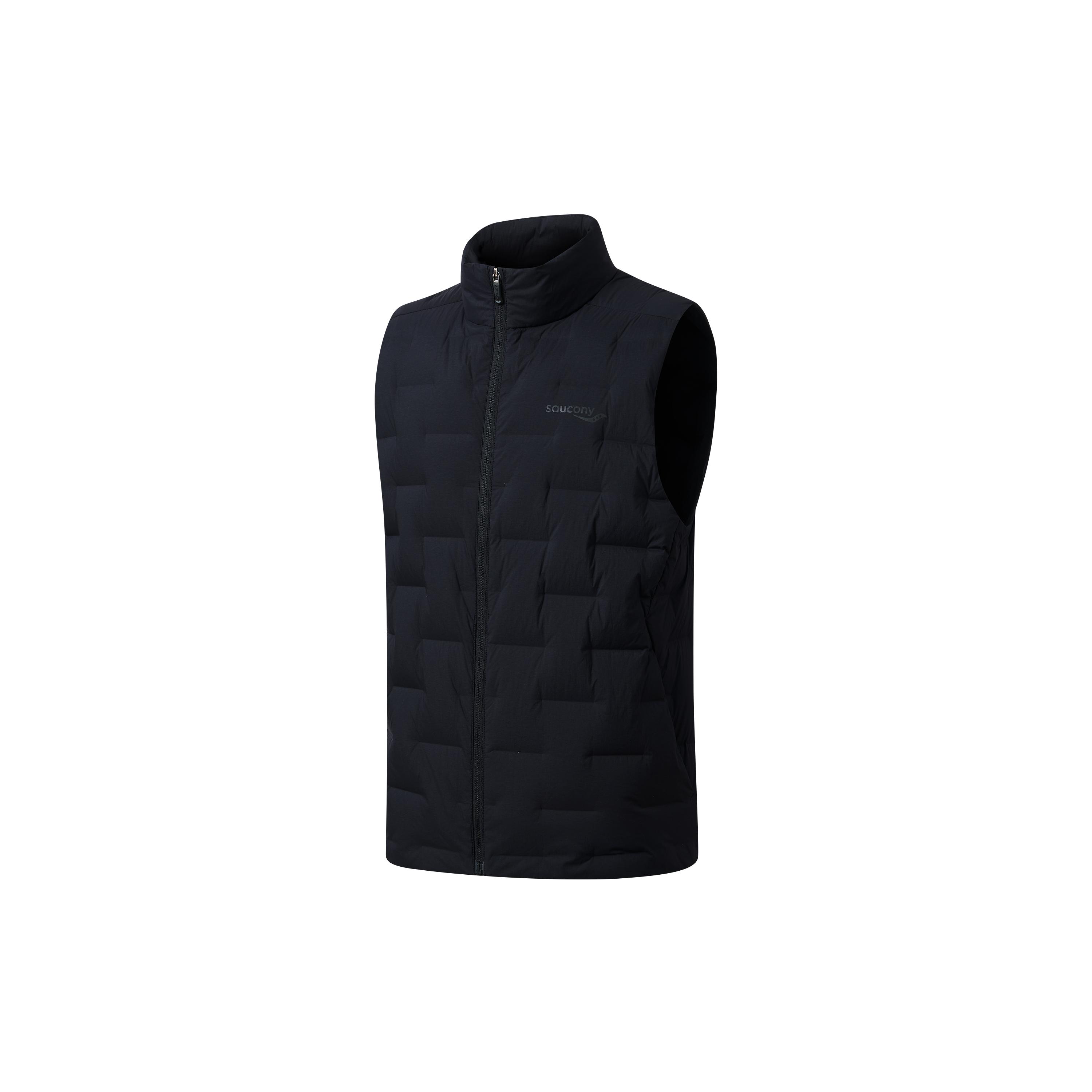 Saucony Down Vests Men s Black Stand Collar Thickened Other SC2230042C-BK01 S