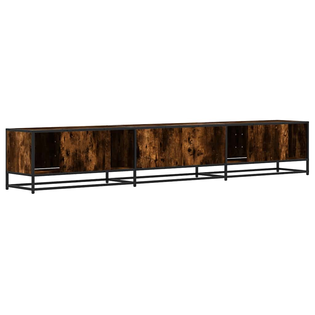 TV Cabinet Smoked Oak 240x35x41 cm Particleboard