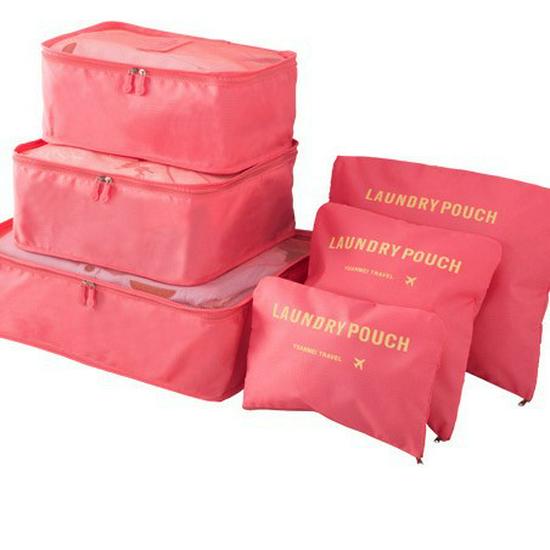 8-teiliges Reise-Organizer-Set: Tragbare Aufbewahrung für Kleidung, Schuhe und Unterwäsche