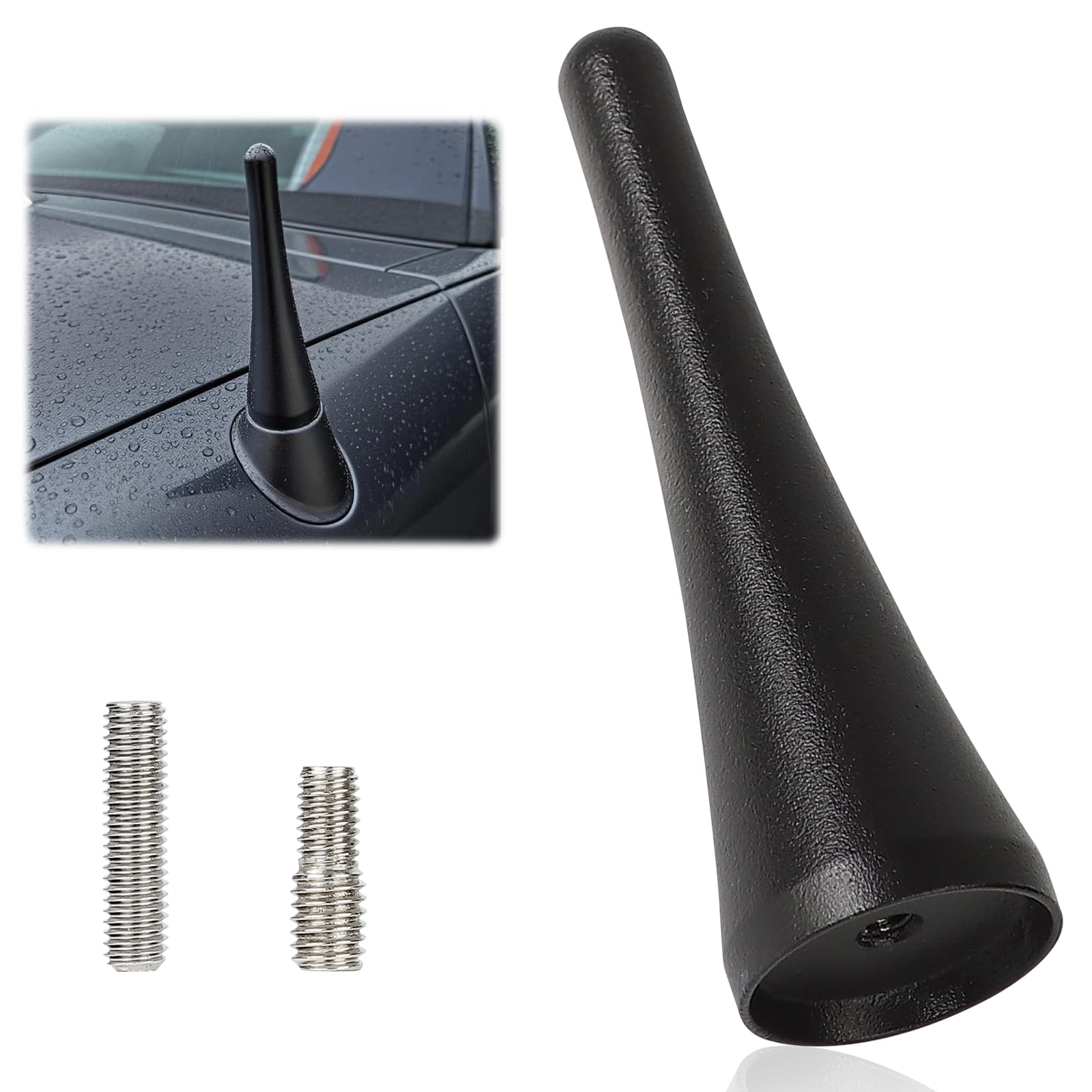 

Car Antenna Roadster ND Roadster Short Antenna Parts with Screws чорний