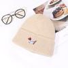 Autumn and Winter New Hat for Women Puppy Patch Knitted Hat Sweet and Cute Warm Wool Hat Outdoor Versatile Pullover Hat