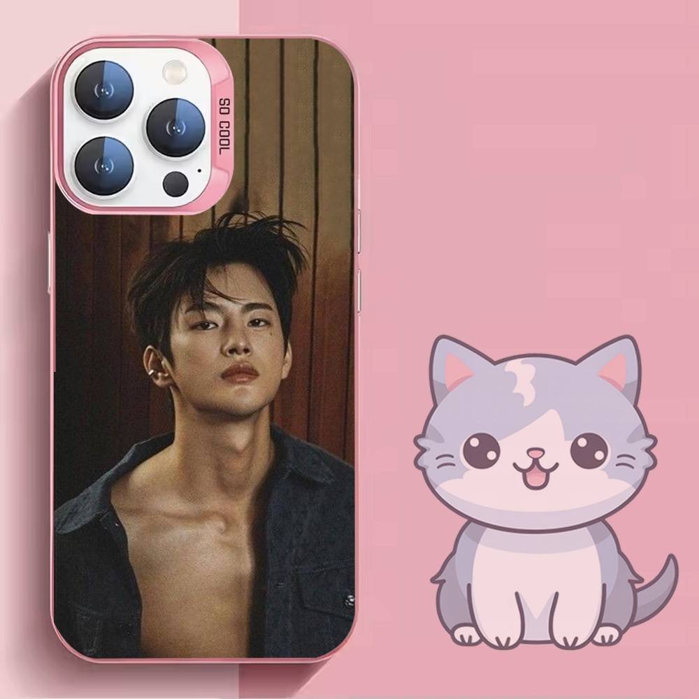 Actor S-Seo In Guk Phone Case For iPhone 16,15,14,13,12,11,Mini,Pro,SE,MAX,plus,Pink Matte Silicone Cover iPhone16