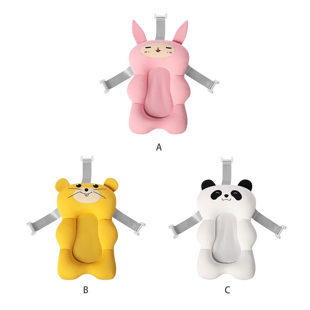 WUUISDNX Newborn Bath Anti-slide Cushion Seat Soft And Comfortable Bath Pillow For Baby S Safety Soft Comfortable Bath Pillow, White