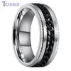 Dropshipping 8mm Stainless Steel Chain Ring Stepped Brushed Rotated Men Women Special Gift Jewelry For Festival