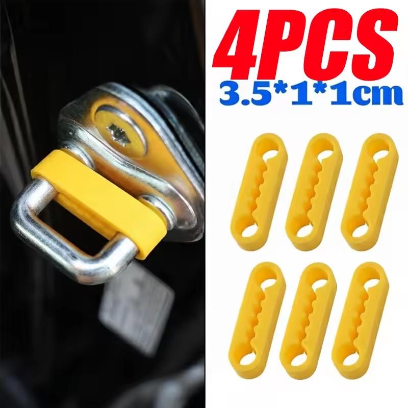 

Silicone Auto Door Lock Buckle Damping Pads Shock Absorber Cushion Anti Rattle Soundproof Gaskets Universal Vehicle Protector