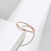 1mm Dünner Stapelring Schlichter Bandring für Frauen Mädchen