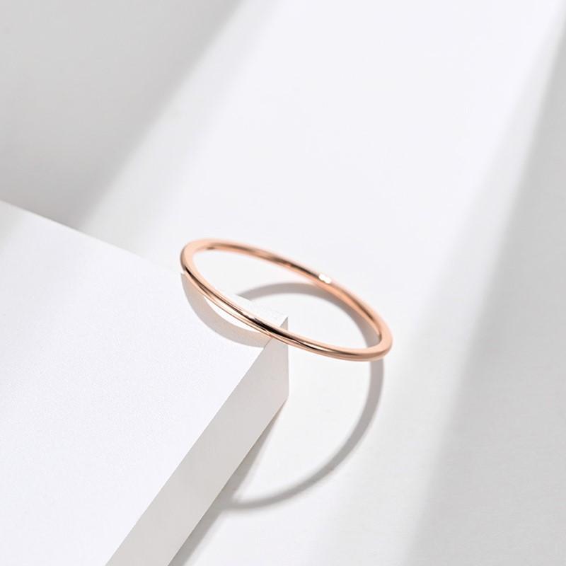 1mm Dünner Stapelring Schlichter Bandring für Frauen Mädchen