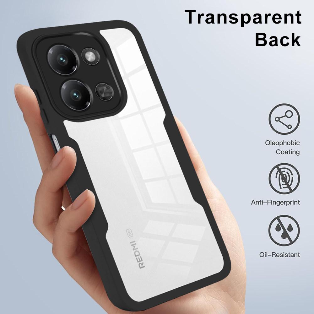 Pouzdro na telefon pro Xiaomi Redmi 15C 4G (EU) (173 mm)/15C 5G (EU) (173 mm)/Poco C85 4G (173 mm) Průhledný kryt z akrylu+TPU s PET fólií na displej