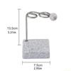 Sleekly Toothbrush Holder Rack With Rustproof Metal And Marble Stability