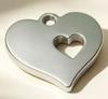 Hollow Heart Stainless Steel Titanium Pendant Necklace DIY Jewelry Accessory Tag
