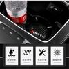 2Pcs Carbon Fiber Car Water Cup Holder Pad Mat Trim Non-slip Sports Accessories