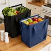 Reusable Insulated Shopping Bags Non-woven Fabric Thermal Cooler Bag  Shopping
