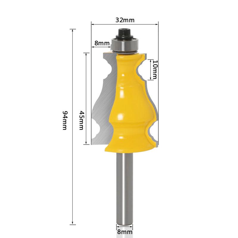 8mm 12mm 1/2 zoll Schaft Bilderrahmen Router Bits Zapfen Wolframcarbid Linie Bit Holzbearbeitung Fräser für Holz