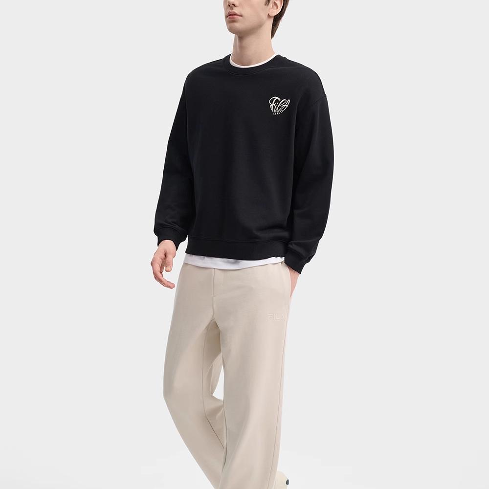 New FILA Sweatshirt Men's Jet Black F11U439202F-BK