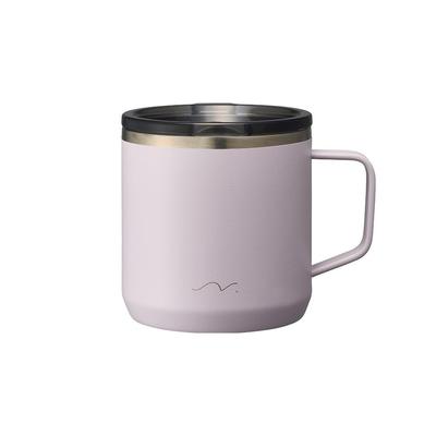 Vacuum Keeps Hot or with Stainless ADORE Doshisha's "Nigoro" Mug, 300ml, Insulated, Cold, Lid, Steel, Lavender,