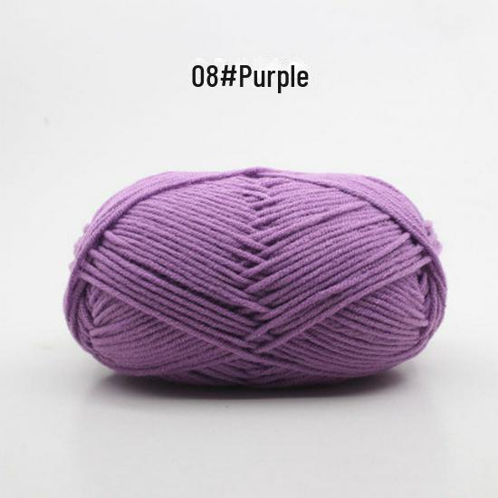 Fir de Bumbac Pieptănat cu 4 Fire pentru Căciulă și Fular Tricotate Manual pentru Bebeluși