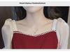 Korean & Japanese Style A-Line Summer Dress with Short Sleeves & Trumpet Sleeves