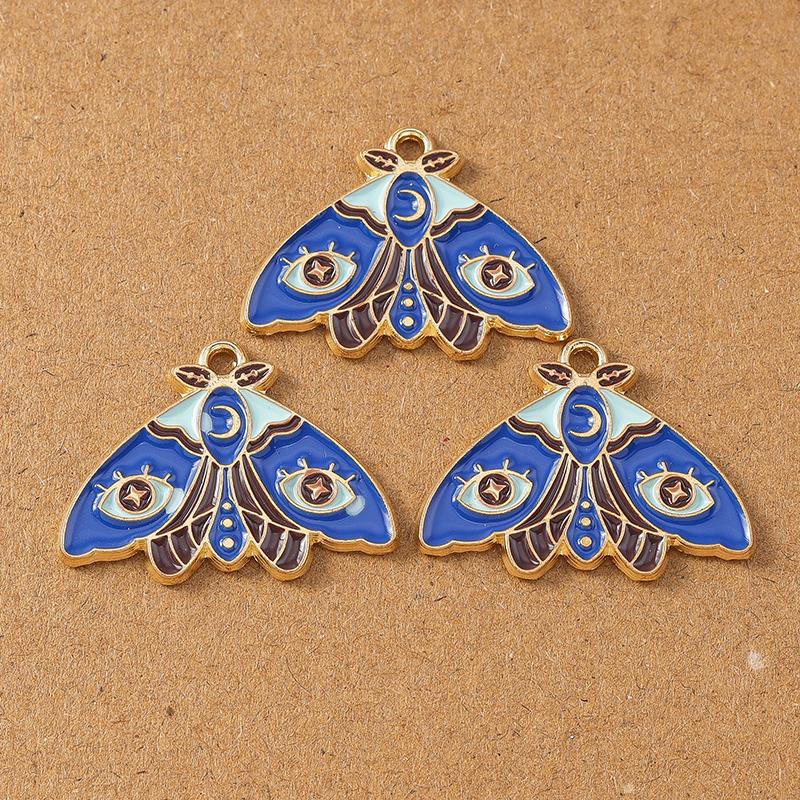 10pcs Cute Enamel Butterfly Charms Pendants for Jewelry Making Necklace Earrings Bracelet DIY Accessories Supplies