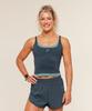 Interval Seamless Midi Tank Stealth Blue Storm Blue B6b1j Ud74