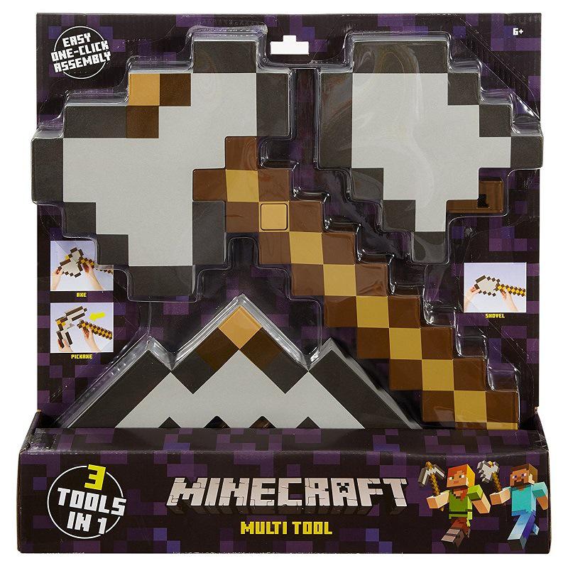Minecraft 2-in-1 Transforming Sword and Pickaxe Toy - Hot Seller Gift