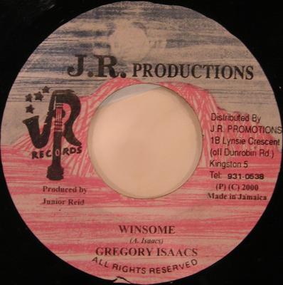 7inch Record GREGORY ISAACS - Winsome NONE J.R. Production 2000 Jamaica Reggae, Ska & Dub Used